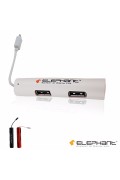 ELEPHANT - OTG-001 USB2.0 4 Ports HUB 複合式多功能轉接器 4個USB