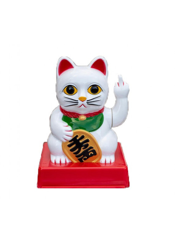 四手指替換 Cattitude Lucky Cat 中指 中指貓 招財貓 幸運貓