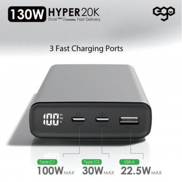 EGO Hyper 20000mAh 130W PD 外置充電器