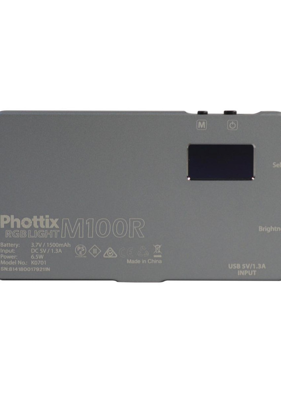 Phottix M100R RGB LED Light 內置電池迷你補光燈