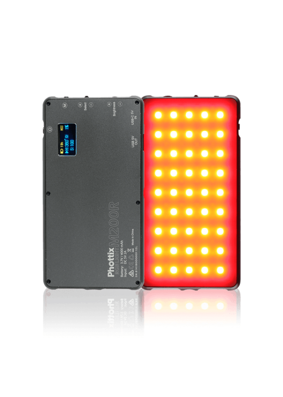 PHOTTIX M200R RGB LED LIGHT 內置電池迷你補光燈